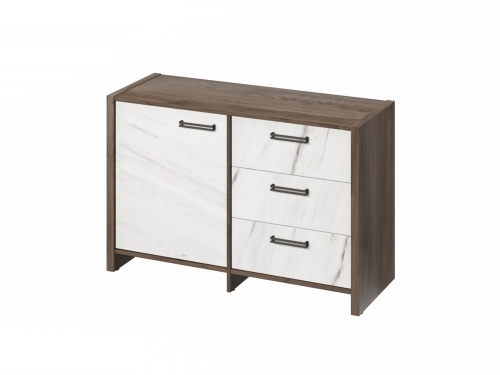 Тумба двухсекционная FB-12-01.G. Орех Пацифик Табак/Мрамор Леванто белый Тумба двухсекционная FB-12-01.G. Орех Пацифик Табак/Мрамор Леванто белый