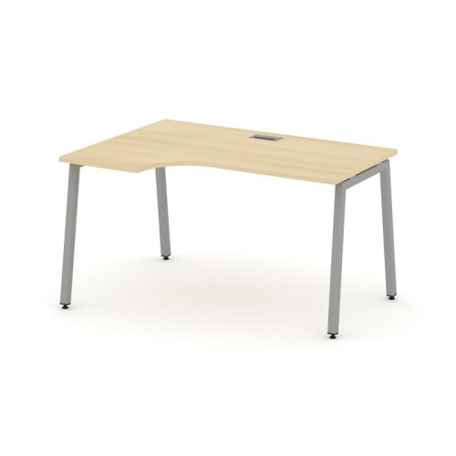 Style Project Стол рабочий эргоном. SN-4A.SPA-001(L) Дуб Наварра/Металл Антрацит 1380*600/980*750 фото 2