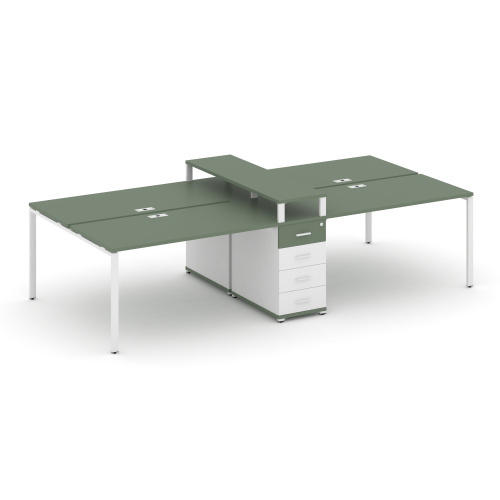 Бенч-система на 4 места с 1 опорной тумбой Concept CN.DRS-433 фото 5 Бенч-система на 4 места с 1 опорной тумбой Concept CN.DRS-433 фото 5