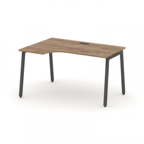 Style Project Стол рабочий эргоном. SN-4A.SPA-001(L) Дуб Наварра/Металл Антрацит 1380*600/980*750 фото 24