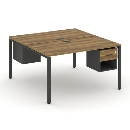 Бенч-система на 2 места с подвесными тумбами Concept CN.DRS-118 Бенч-система на 2 места с подвесными тумбами Concept CN.DRS-118