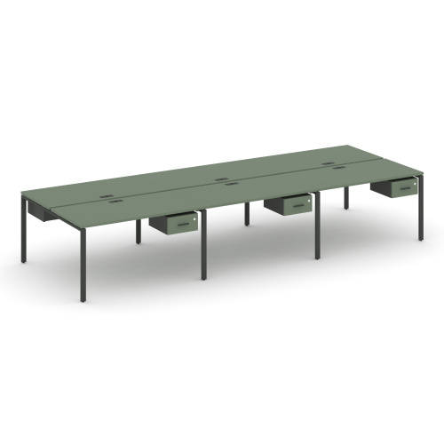 Бенч-система на 6 мест с подвесными тумбами Concept CN.DRS-149 фото 2 Бенч-система на 6 мест с подвесными тумбами Concept CN.DRS-149 фото 2