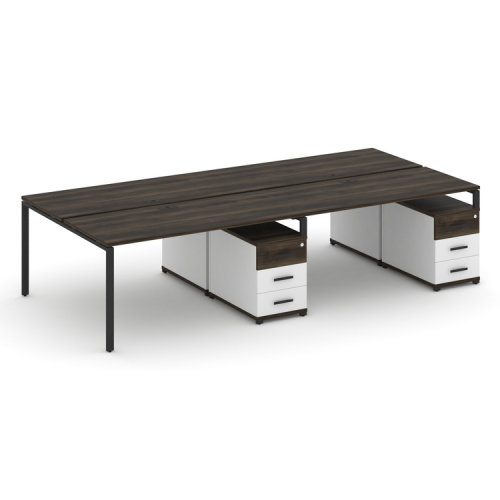 Бенч-система на 4 места с 2 опорными тумбами Concept CN.DRS-320 фото 9