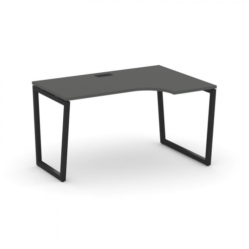 Style Project Стол рабочий эргоном. SN-4T2.SPA-001(R) Акация Лорка/Металл Антрацит/Заглушка Пластик фото 4 Style Project Стол рабочий эргоном. SN-4T2.SPA-001(R) Акация Лорка/Металл Антрацит/Заглушка Пластик фото 4