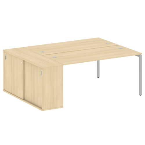 Бенч-система с шкафом-купе на П-обр. м/к Metal System Quattro 40БП.РС-СШК-1.4 фото 14