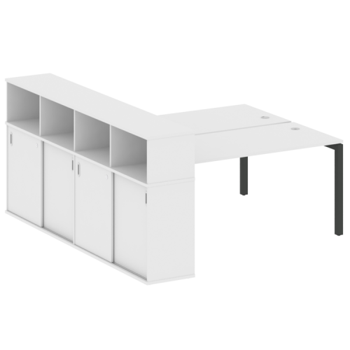 Бенч-система с шкафом-купе на П-обр. м/к Metal System Quattro 50БП.РС-СШК-4.4 фото 14 Бенч-система с шкафом-купе на П-обр. м/к Metal System Quattro 50БП.РС-СШК-4.4 фото 14