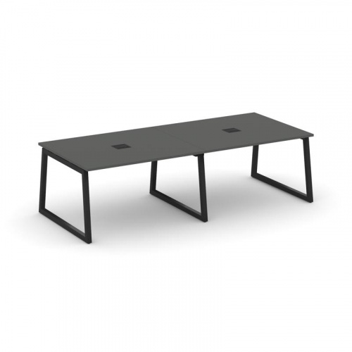 Style Project Стол переговорный SN-5T1.SPRG-042 Акация Лорка/Металл Антрацит/Заглушка Металл Антраци фото 5