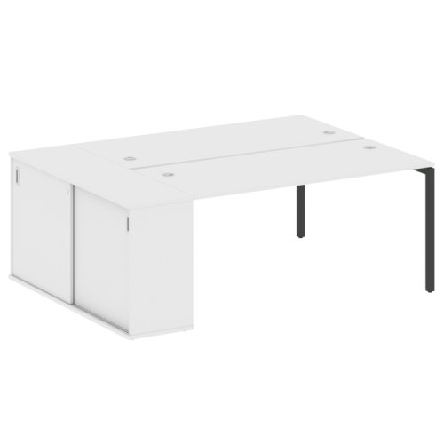 Бенч-система с шкафом-купе на П-обр. м/к Metal System Quattro 40БП.РС-СШК-1.4 фото 13