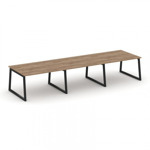 Style Project Стол переговорный SN-5T1.SPRG-054.3 Акация Лорка/Металл Антрацит 4740*1180*750 фото 4 Style Project Стол переговорный SN-5T1.SPRG-054.3 Акация Лорка/Металл Антрацит 4740*1180*750 фото 4