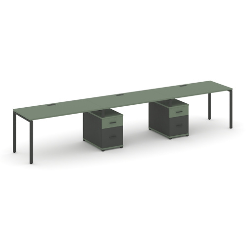 Бенч-система на 3 места с 2 опорными тумбами Concept CN.ORS-337 фото 2