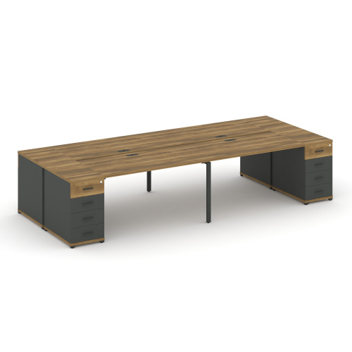 Бенч-система на 4 места с 2 опорными тумбами Concept CN.DRS-426 Бенч-система на 4 места с 2 опорными тумбами Concept CN.DRS-426