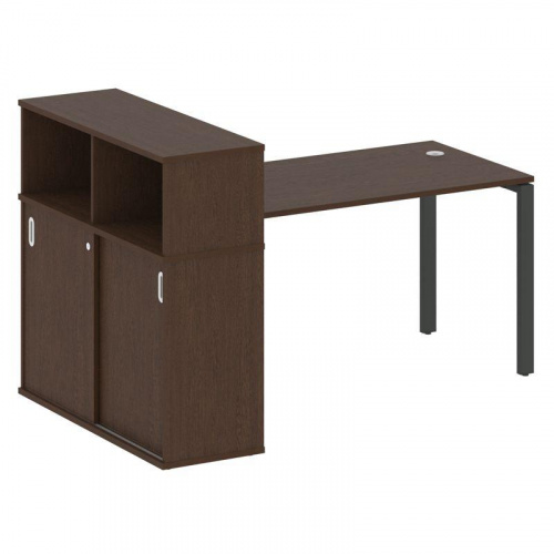 Стол письменный с шкафом-купе на П-обр. м/к Metal System БП.РС-СШК-3.3 фото 6