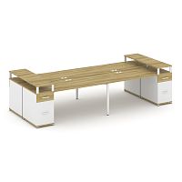 Бенч-система на 4 места с 2 опорными тумбами Concept CN.DRS-447