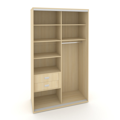 Корпус 2-х секционного шкафа высокого L=1400мм Maris SH.K2-4.1 K6