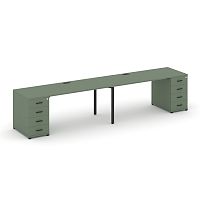 Бенч-система на 2 места с 2 опорными тумбами Concept CN.ORS-411