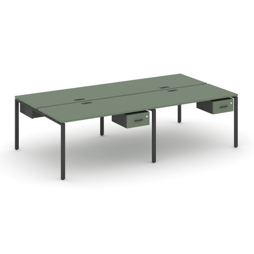 Бенч-система на 4 места с подвесными тумбами Concept CN.DRS-131 фото 2 Бенч-система на 4 места с подвесными тумбами Concept CN.DRS-131 фото 2