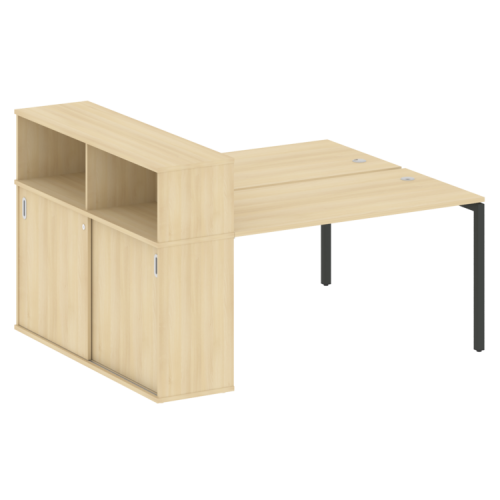 Бенч-система с шкафом-купе на П-обр. м/к Metal System Quattro 40БП.РС-СШК-2.3 фото 15