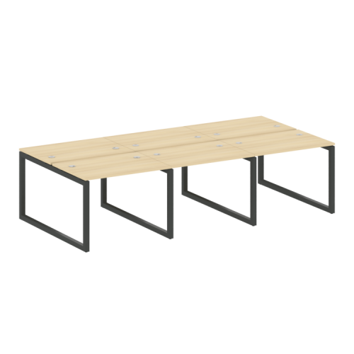 Бенч-система на 6 рабочих мест на О-обр. м/к Metal System Quattro 50БО.СМ-6.1 фото 10