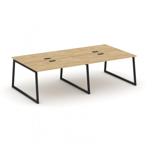 Style Project Рабочая станция 2-х сторон. SN-4T1.DRS-053 Акация Лорка/Металл Антрацит/Заглушка Пласт