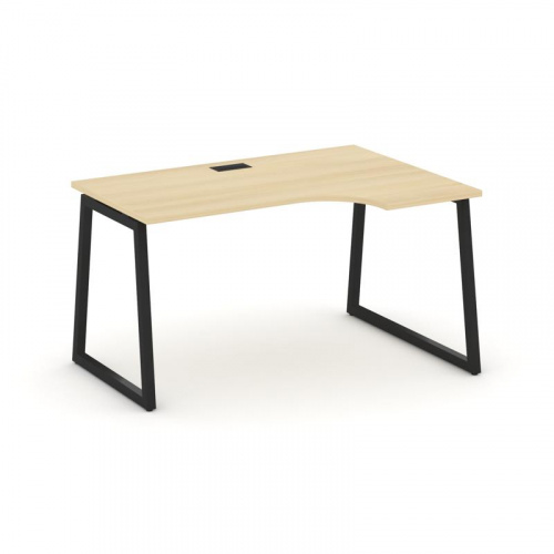 Style Project Стол рабочий эргоном. SN-4T1.SPA-022(R) Акация Лорка/Металл Антрацит/Заглушка Пластик фото 25