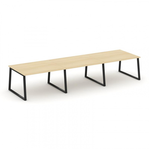 Style Project Стол переговорный SN-6T1.SPRG-054.3 Акация Лорка/Металл Антрацит 4740*1180*750 фото 6