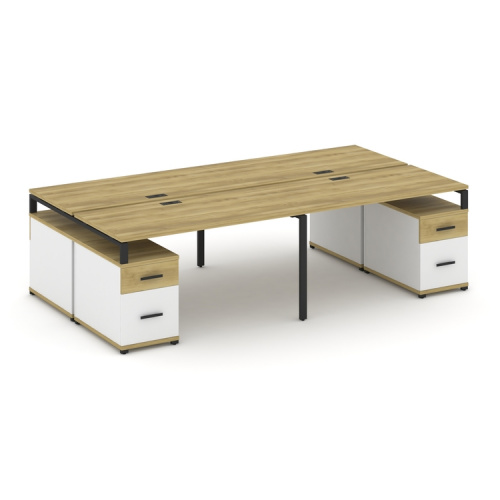 Бенч-система на 4 места с 2 опорными тумбами Concept CN.DRS-331 фото 6