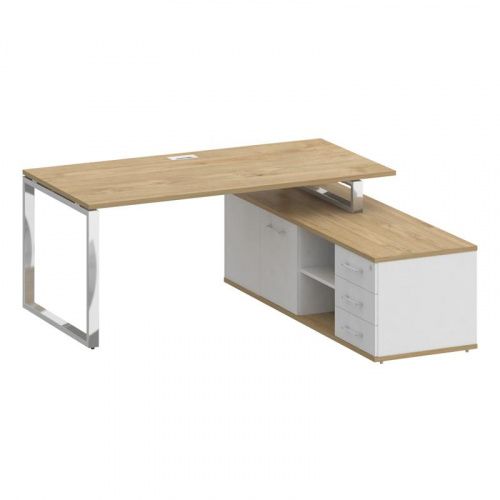 Стол руководителя с опорной греденцией Shift SK.SRG-180 (R) фото 2