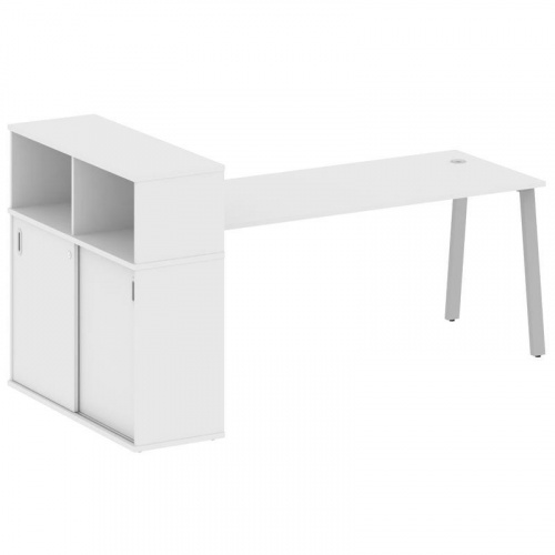 Стол письменный с шкафом-купе на А-обр. м/к Metal System БА.РС-СШК-3.5 фото 12