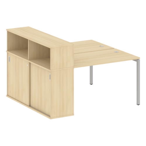 Бенч-система с шкафом-купе на П-обр. м/к Metal System Quattro 40БП.РС-СШК-2.2 фото 14