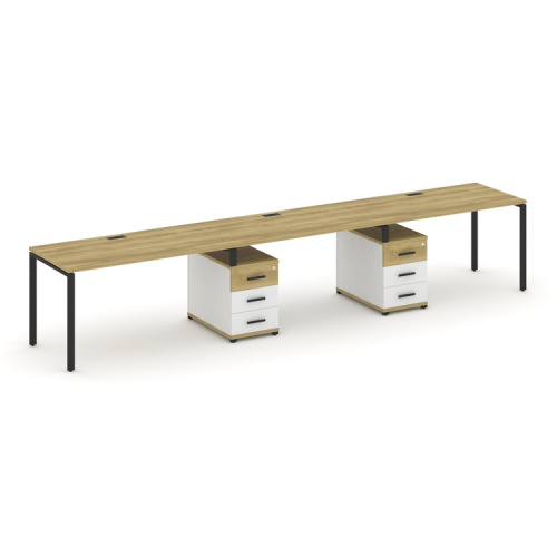 Бенч-система на 3 места с 2 опорными тумбами Concept CN.ORS-335 фото 6