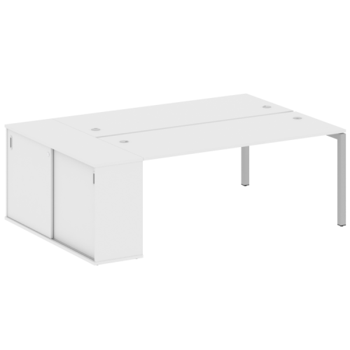 Бенч-система с шкафом-купе на П-обр. м/к Metal System Quattro 50БП.РС-СШК-1.5 фото 7 Бенч-система с шкафом-купе на П-обр. м/к Metal System Quattro 50БП.РС-СШК-1.5 фото 7