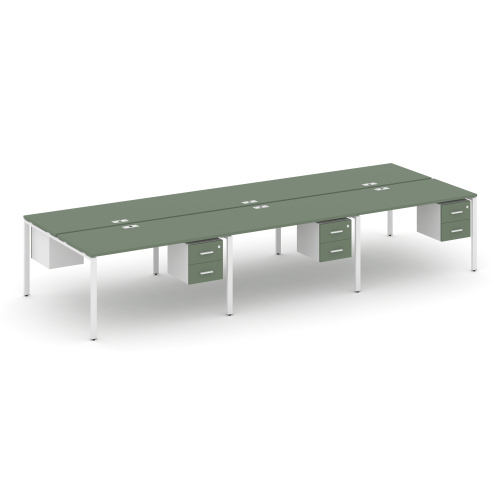 Бенч-система на 6 мест с подвесными тумбами Concept CN.DRS-154 фото 5