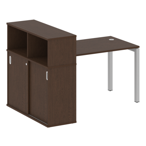 Стол офисный с шкафом-купе на П-обр. м/к Metal System Quattro 50БП.РС-СШК-3.2 фото 10 Стол офисный с шкафом-купе на П-обр. м/к Metal System Quattro 50БП.РС-СШК-3.2 фото 10