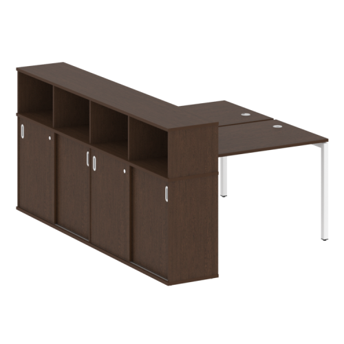 Бенч-система с шкафом-купе на П-обр. м/к Metal System Quattro 40БП.РС-СШК-4.2 фото 5 Бенч-система с шкафом-купе на П-обр. м/к Metal System Quattro 40БП.РС-СШК-4.2 фото 5