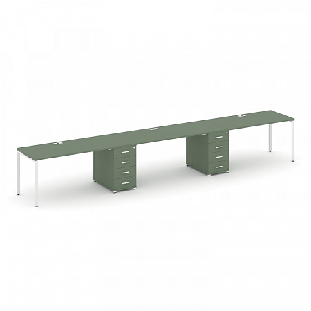 Бенч-система на 3 места с 2 опорными тумбами Concept CN.ORS-435