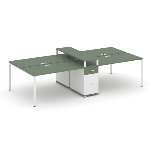 Бенч-система на 4 места с 1 опорной тумбой Concept CN.DRS-439 фото 5