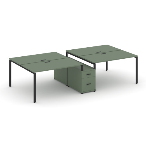 Бенч-система на 4 места с опорной тумбой Concept CN.DRS-316 Бенч-система на 4 места с опорной тумбой Concept CN.DRS-316