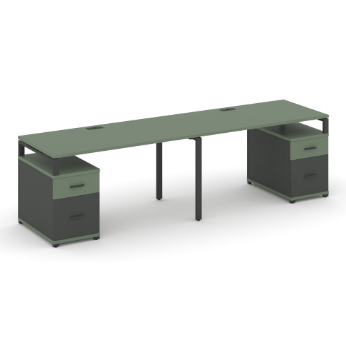 Бенч-система на 2 места с 2 опорными тумбами Concept CN.ORS-322 фото 2