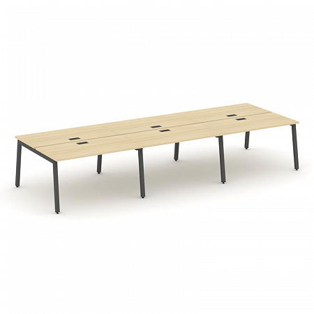 Style Project Рабочая станция 2-х сторон. SN-5A.DRS-071 Акация Лорка/Металл Антрацит 2940*1432*750