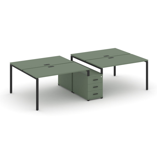 Бенч-система на 4 места с опорной тумбой Concept CN.DRS-310 Бенч-система на 4 места с опорной тумбой Concept CN.DRS-310