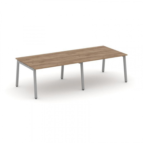 Style Project Стол переговорный SN-5A.SPRG-042.3 Тиквуд Светлый/Металл Белый 2360*1180*750 фото 3