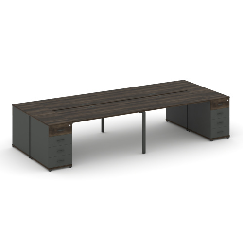 Бенч-система на 4 места с 2 опорными тумбами Concept CN.DRS-426 фото 3 Бенч-система на 4 места с 2 опорными тумбами Concept CN.DRS-426 фото 3