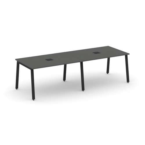 Style Project Стол переговорный SN-6A.SPRG-014 Тиквуд Светлый/Металл Белый 3160*980*750 фото 4