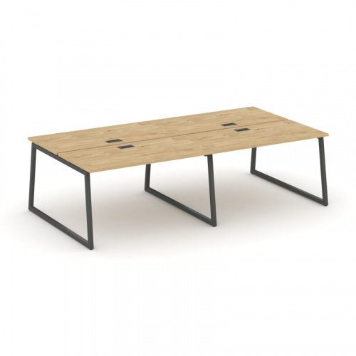 Style Project Рабочая станция 2-х сторон. SN-4T1.DRS-053 Акация Лорка/Металл Антрацит/Заглушка Пласт фото 11