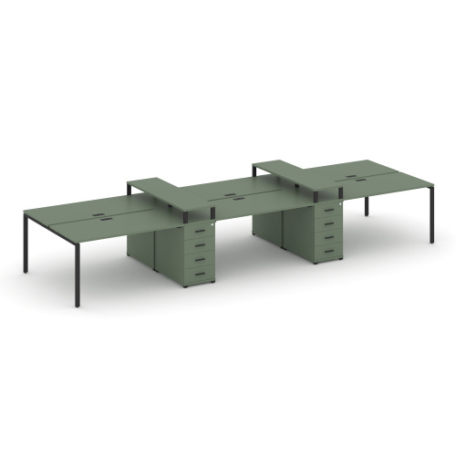 Бенч-система на 6 мест с 2 опорными тумбами Concept CN.DRS-468 Бенч-система на 6 мест с 2 опорными тумбами Concept CN.DRS-468