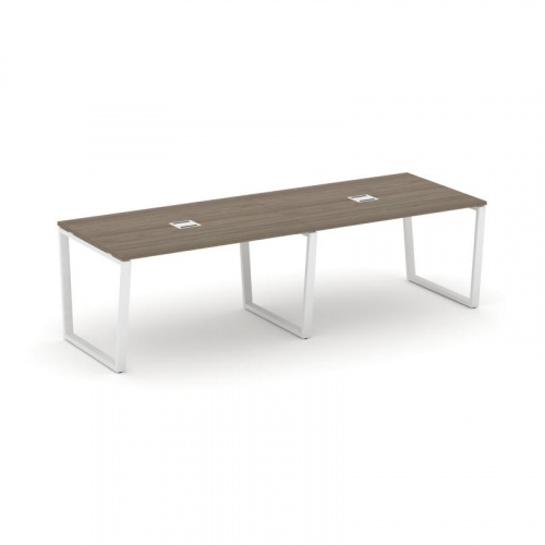 Style Project Стол переговорный SN-6T2.SPRG-012 Акация Лорка/Металл Антрацит/Заглушка Металл Антраци фото 15