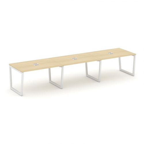 Style Project Стол переговорный SN-5T2.SPRG-022 Акация Лорка/Металл Антрацит/Заглушка Металл Антраци фото 21