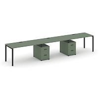 Бенч-система на 3 места с 2 опорными тумбами Concept CN.ORS-340