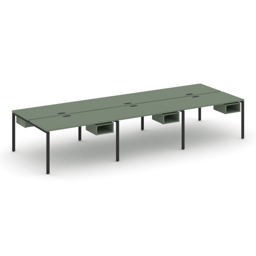 Бенч-система на 6 мест с подвесными тумбами Concept CN.DRS-142