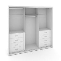 Корпус 3-х секционного шкафа низкого L=2369мм Maris SH.K3-6.2 K5